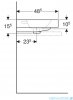 Geberit iCon Umywalka nablatowa z otworem na baterię 75x48 cm KeraTect 124575600